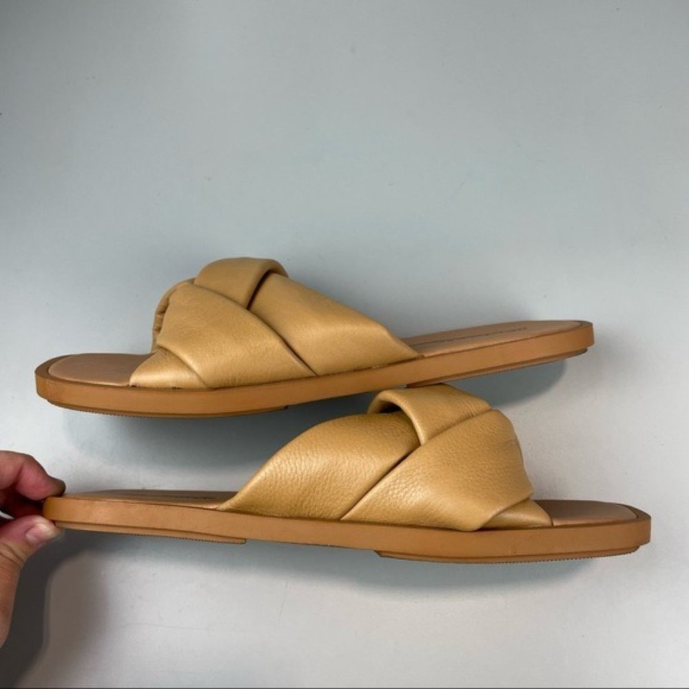 Madewell The Jayna Braided Slide Sandal in Amber Brown - Picture 6 of 8